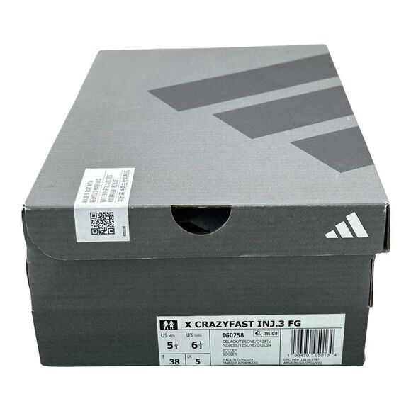 Adidas X Crazyfast.3 FG Soccer Cleats Black Yellow Men 5.5 Women 6.5 IG0758 NIB main image 8